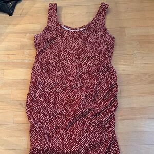 Old Navy Red Polka Dot Midi Tank Dress